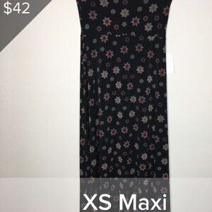 LuLaRoe Maxi skirt XXS, NWT multicolored